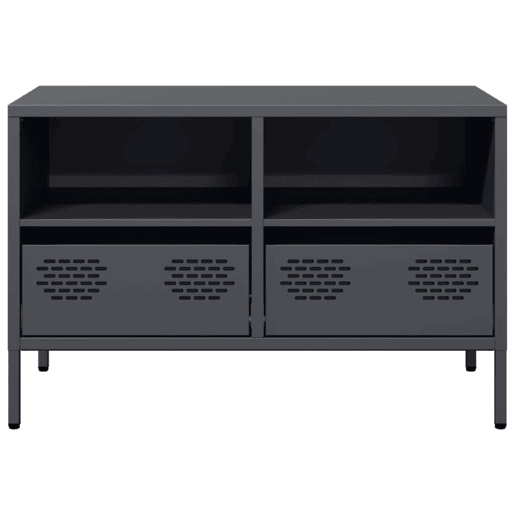 Móvel de TV - Modulo de TV - Armário de TV 68x39x43,5 cm aço laminado a frio antracite