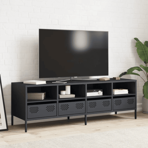 Móvel de TV - Modulo de TV - Armário de TV 135x39x43,5 cm aço laminado a frio antracite