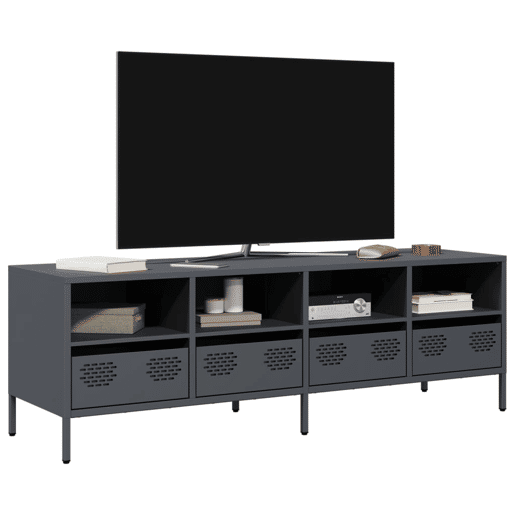 Móvel de TV - Modulo de TV - Armário de TV 135x39x43,5 cm aço laminado a frio antracite