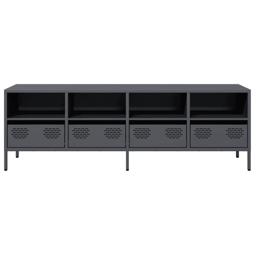 Móvel de TV - Modulo de TV - Armário de TV 135x39x43,5 cm aço laminado a frio antracite