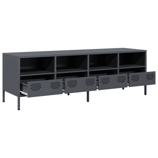 Móvel de TV - Modulo de TV - Armário de TV 135x39x43,5 cm aço laminado a frio antracite