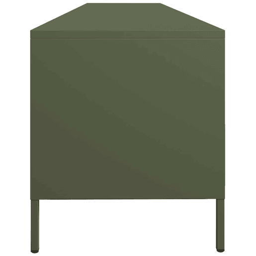Móvel de TV - Modulo de TV - Armário de TV 202x39x43,5 cm aço laminado a frio verde-azeitona