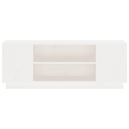 Móvel de TV - Modulo de TV - Armário de TV 110x35x40,5 cm madeira de pinho maciça branco