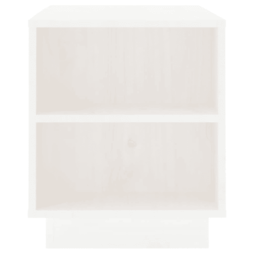 Móvel de TV - Modulo de TV - Armário de TV 110x35x40,5 cm madeira de pinho maciça branco
