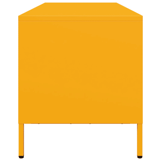 Móvel de TV - Modulo de TV - Armário de TV 135x39x43,5 cm aço laminado a frio amarelo mostarda