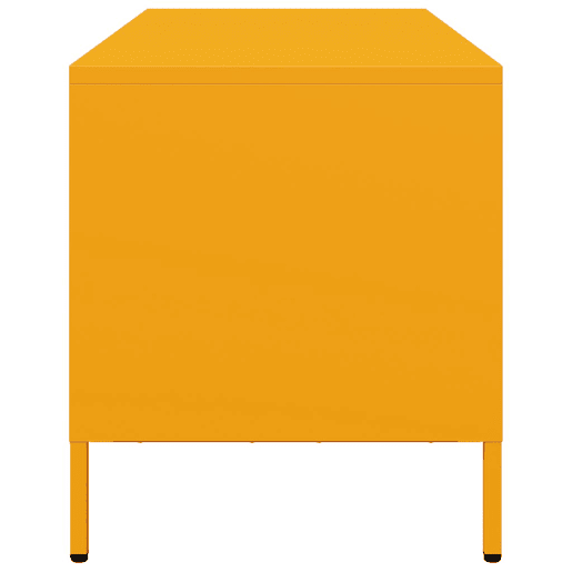 Móvel de TV - Modulo de TV - Armário de TV 68x39x43,5 cm aço laminado a frio amarelo mostarda