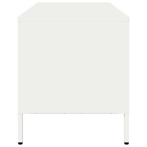 Móvel de TV - Modulo de TV - Armário de TV 101,5x39x43,5 cm aço laminado a frio branco