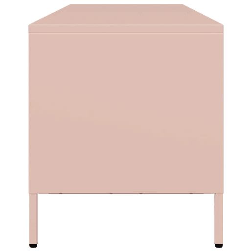 Móvel de TV - Modulo de TV - Armário de TV 135x39x43,5 cm aço laminado a frio rosa