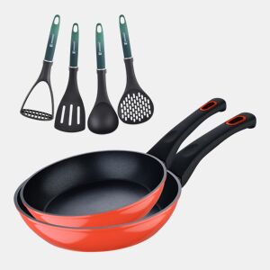 Conjunto de 2 frigideiras CLASSIQUE em + utensílios de cozinha Bergner