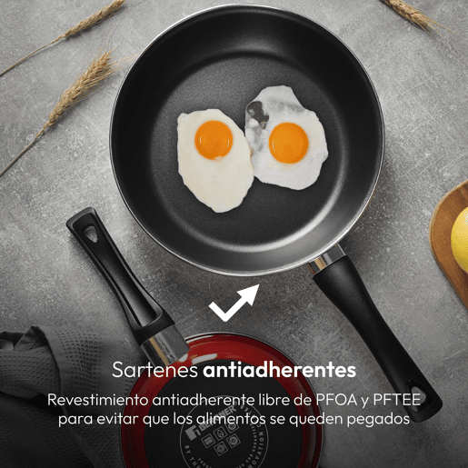 Conjunto de 2 frigideiras CLASSIQUE em + utensílios de cozinha Bergner