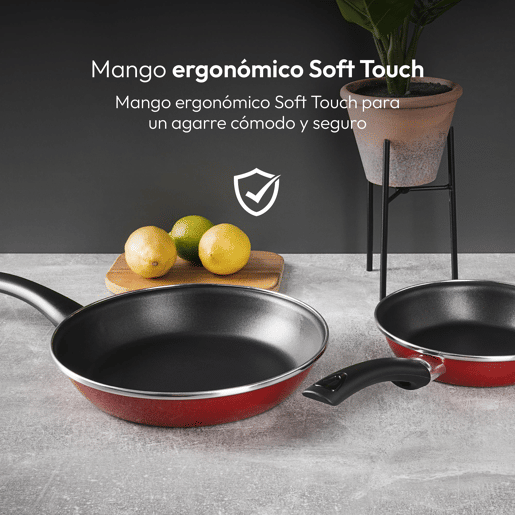 Conjunto de 2 frigideiras CLASSIQUE em + utensílios de cozinha Bergner