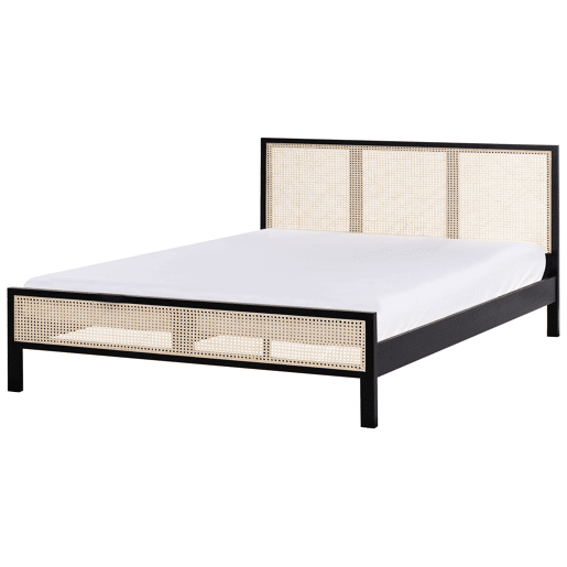 Cama Pinho SALERNAS 180 x 200 cm Preto