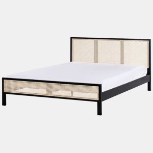 Cama Pinho SALERNAS 180 x 200 cm Preto