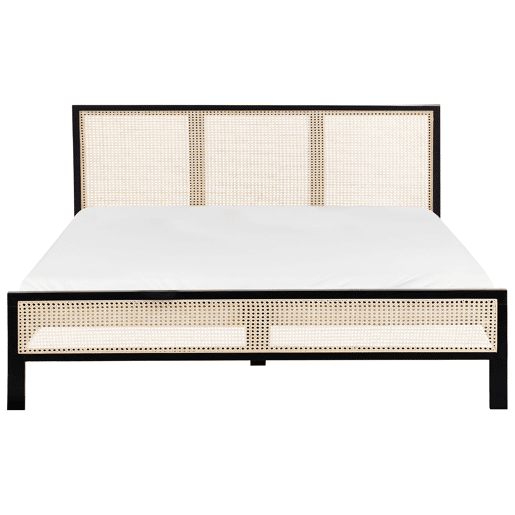Cama Pinho SALERNAS 180 x 200 cm Preto