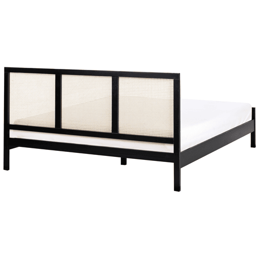 Cama Pinho SALERNAS 180 x 200 cm Preto