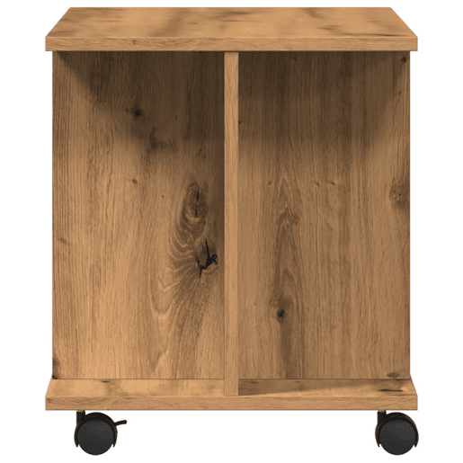 Móvel TV - Modulo de TV - Armário de TV com rodas 80x40x45cm deriv. madeira carvalho artisiano
