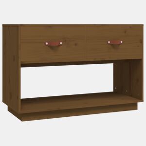 Móvel de TV - Modulo de TV - Armário de TV 90x40x60 cm madeira de pinho maciça castanho mel