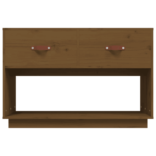 Móvel de TV - Modulo de TV - Armário de TV 90x40x60 cm madeira de pinho maciça castanho mel