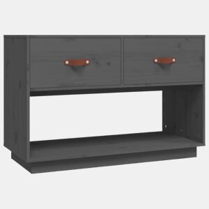Móvel de TV - Modulo de TV - Armário de TV 90x40x60 cm madeira de pinho maciça cinzento