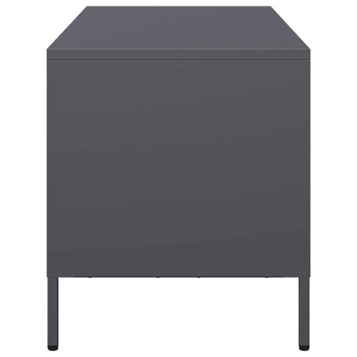 Móvel de TV - Modulo de TV - Armário de TV 101,5x39x43,5 cm aço laminado a frio antracite
