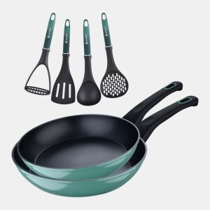 Conjunto de 2 frigideiras CLASSIQUE em + utensílios de cozinha Bergner