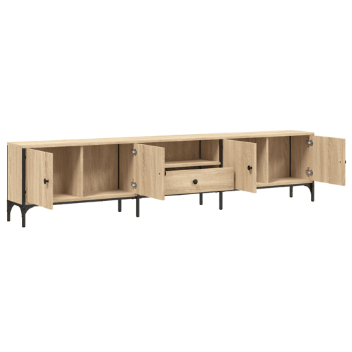 Móvel TV - Modulo de TV - Armário de TV c gaveta 200x25x44 cm deriv. madeira carvalho sonoma