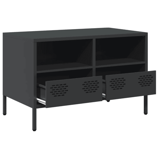 Móvel de TV - Modulo de TV - Armário de TV 68x39x43,5 cm aço laminado a frio preto