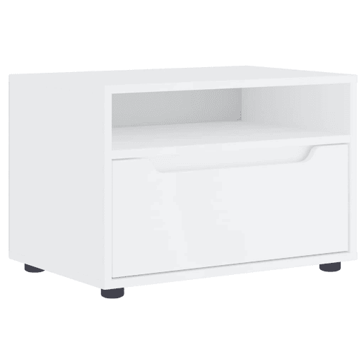 Móvel TV - Modulo de TV - Armário de TV VISNES derivados de madeira branco 60x40x38 cm