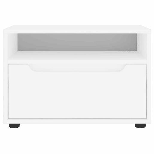 Móvel TV - Modulo de TV - Armário de TV VISNES derivados de madeira branco 60x40x38 cm