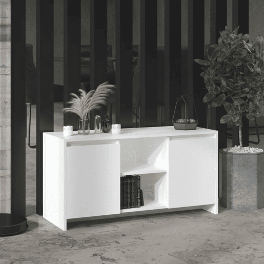 Móvel de TV - Modulo de TV - Armário de TV 102x37,5x52,5 cm derivados de madeira branco