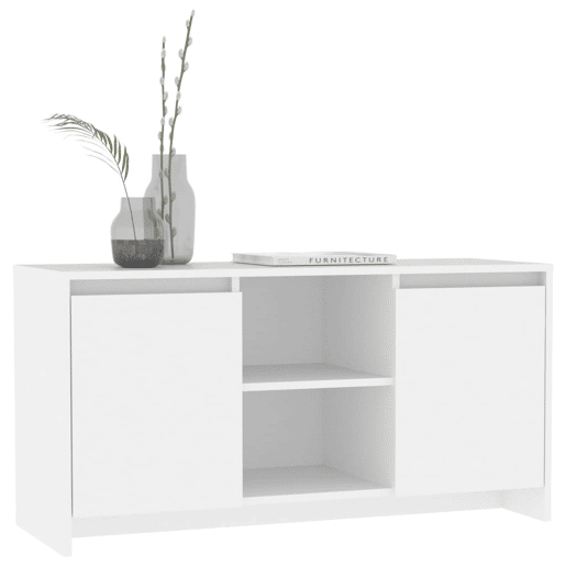 Móvel de TV - Modulo de TV - Armário de TV 102x37,5x52,5 cm derivados de madeira branco