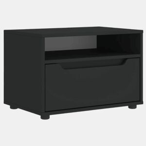Móvel TV - Modulo de TV - Armário de TV VISNES derivados de madeira preto 60x40x38 cm