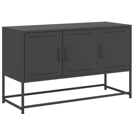 Móvel de TV - Modulo de TV - Armário de TV 100,5x39x60,5 cm aço preto