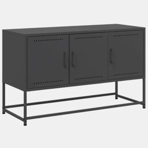 Móvel de TV - Modulo de TV - Armário de TV 100,5x39x60,5 cm aço preto