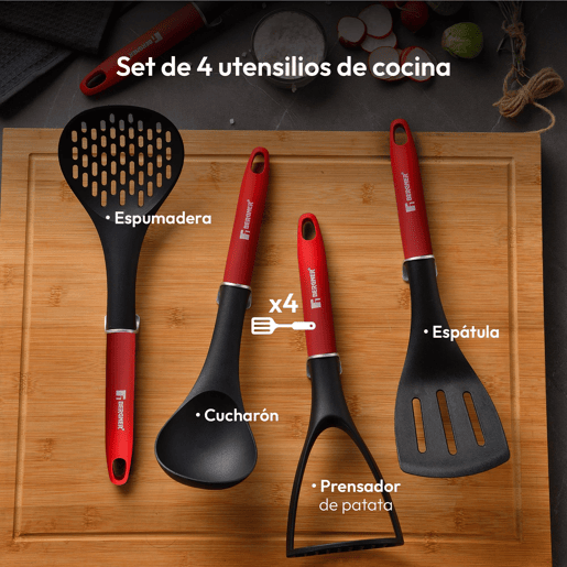 Conjunto de 2 frigideiras CLASSIQUE em + utensílios de cozinha Bergner