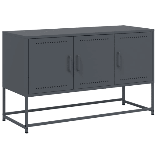 Móvel de TV - Modulo de TV - Armário de TV 100,5x39x60,5 cm aço antracite