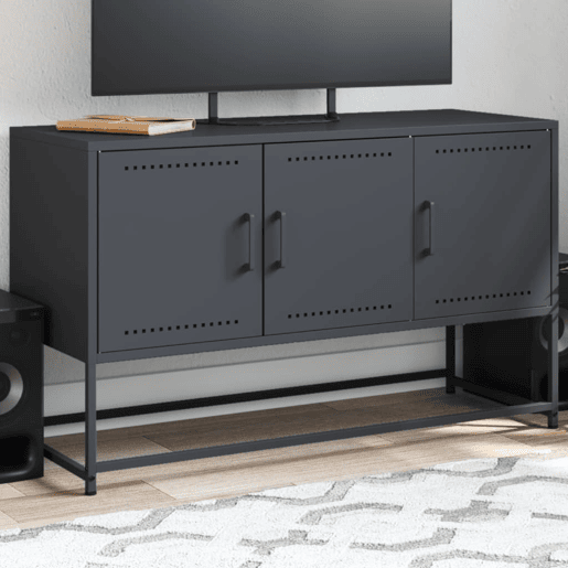 Móvel de TV - Modulo de TV - Armário de TV 100,5x39x60,5 cm aço antracite