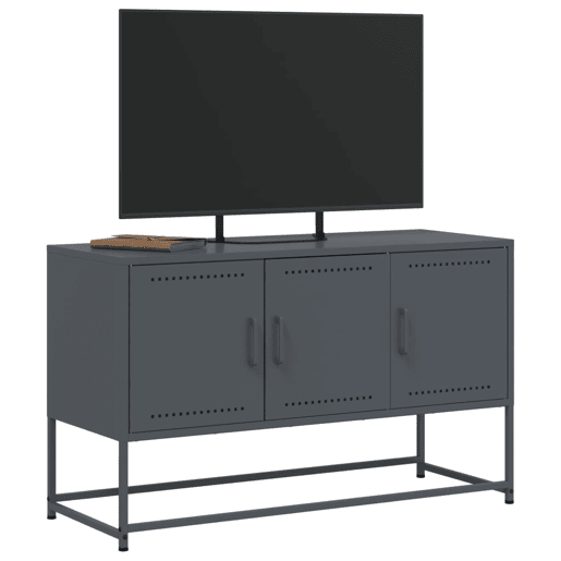 Móvel de TV - Modulo de TV - Armário de TV 100,5x39x60,5 cm aço antracite