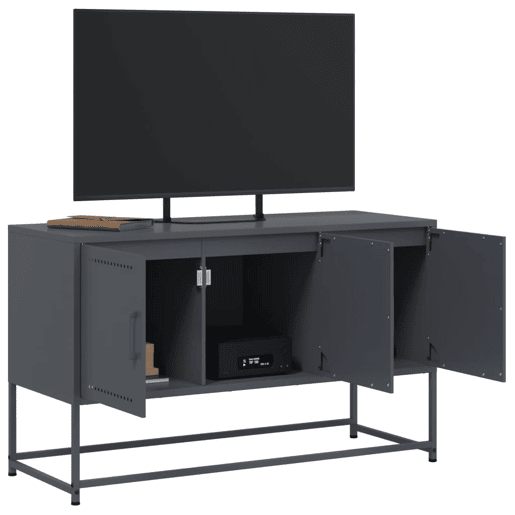 Móvel de TV - Modulo de TV - Armário de TV 100,5x39x60,5 cm aço antracite