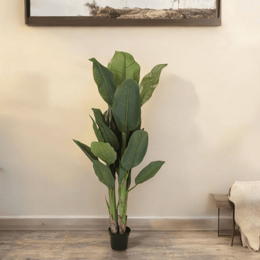 Well Home Planta Artificial com 29 Folhas e 3 Ramos -Ø80 x 165cm