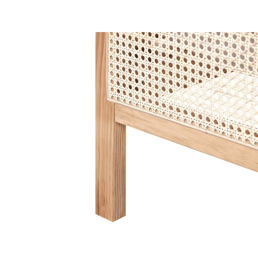 Cama Pinho SALERNAS 180 x 200 cm Castanho claro