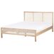 Beliani Cama Madera de pino SALERNAS 166x206 Beliani Cama Madera de pino SALERNAS 166x206 Marrón Claro