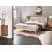 Beliani Cama Madera de pino SALERNAS 166x206 Beliani Cama Madera de pino SALERNAS 166x206 Marrón Claro