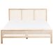 Beliani Cama Madera de pino SALERNAS 166x206 Beliani Cama Madera de pino SALERNAS 166x206 Marrón Claro