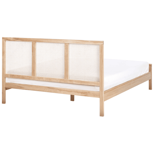 Cama Pinho SALERNAS 160 x 200 cm Castanho claro