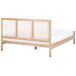 Beliani Cama Madera de pino SALERNAS 166x206 Beliani Cama Madera de pino SALERNAS 166x206 Marrón Claro