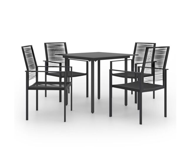 Juego de comedor para jardín 5 piezas
