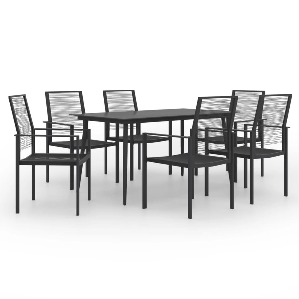 Juego de comedor para jardín 7 piezas