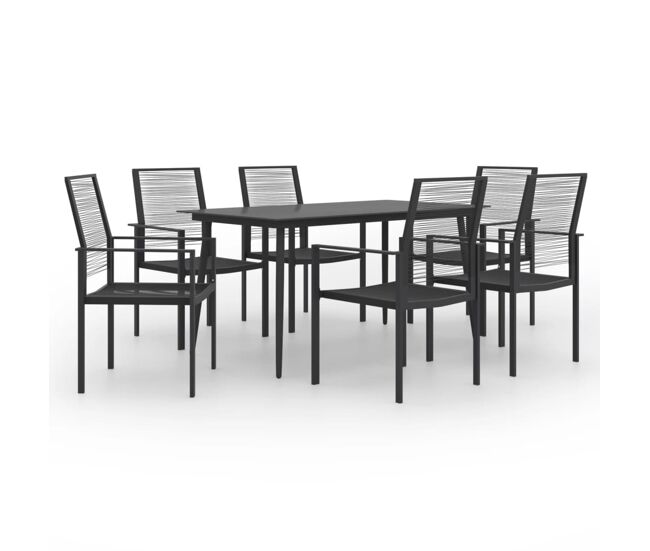Juego de comedor para jardín 7 piezas