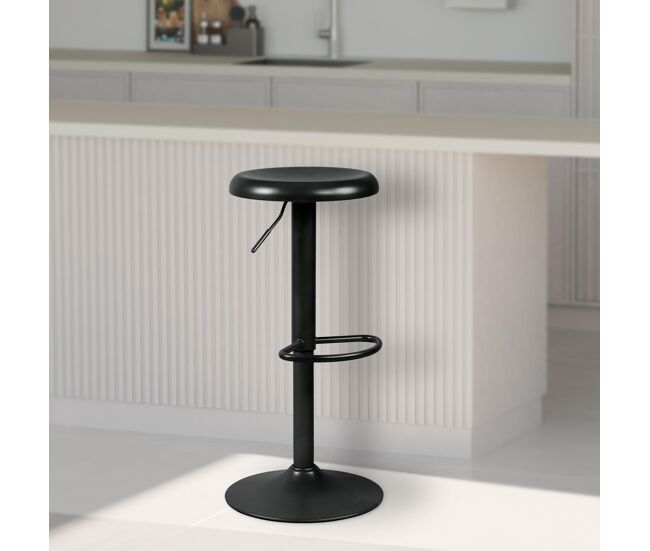 Taburete de bar williston metal negro 38.5x38.5x58 cm